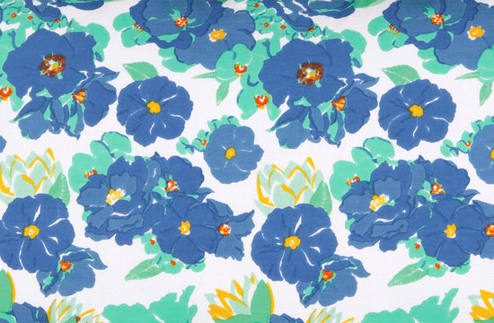 motif Blue flowers