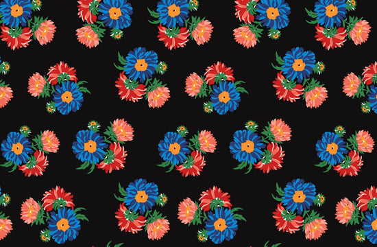 motif Iris Black Ground