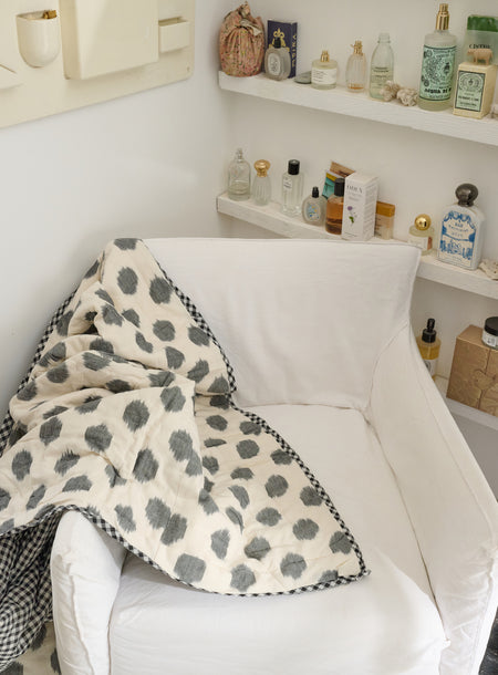 Plaid matelassé réversible