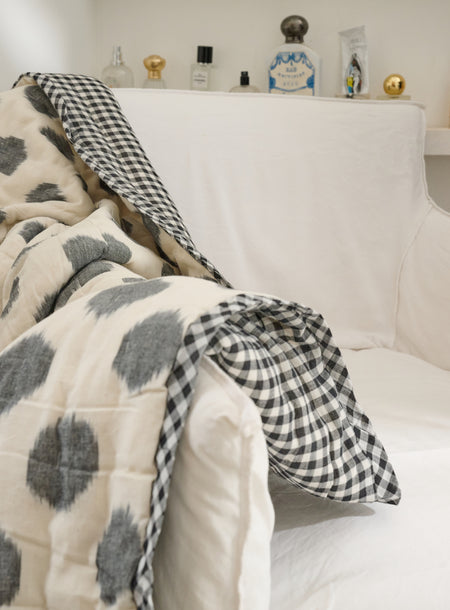 Plaid matelassé réversible