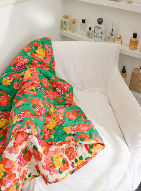 Plaid matelassé réversible
