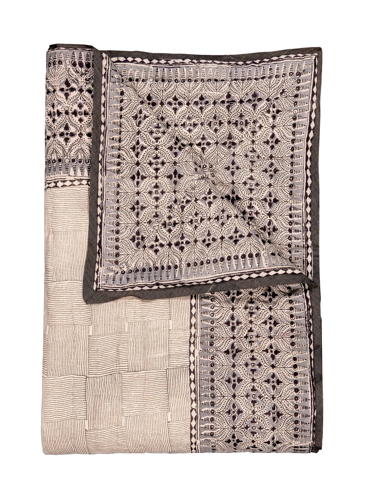 Reversible quilted blanket