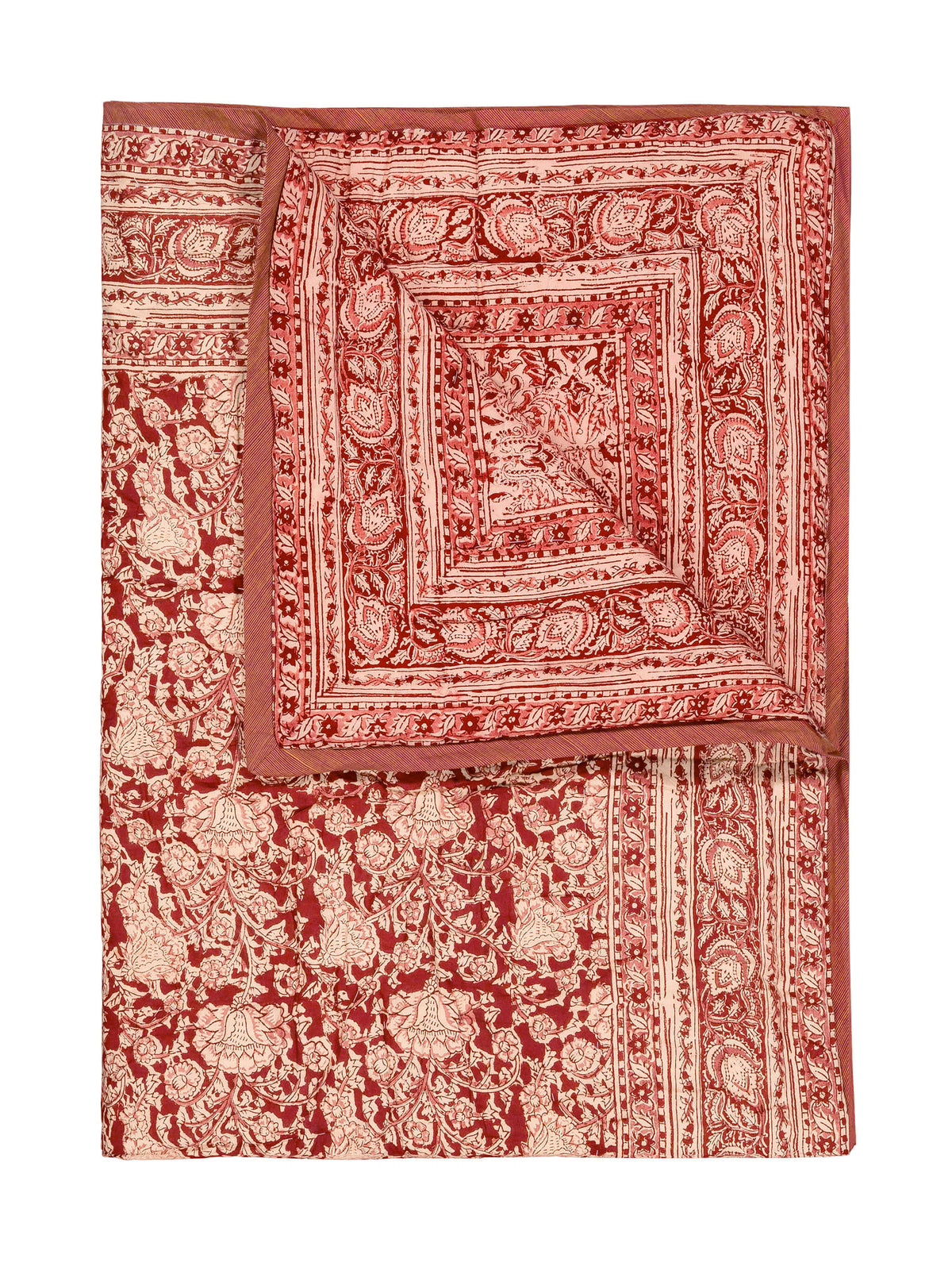 Reversible quilted blanket