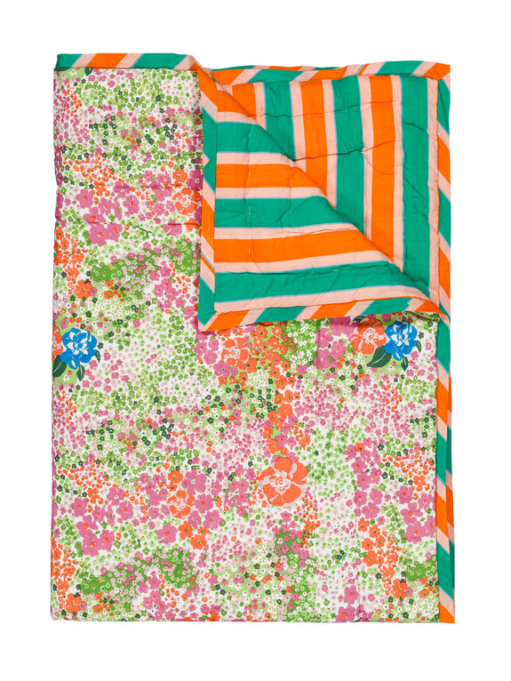 Plaid matelassé réversible