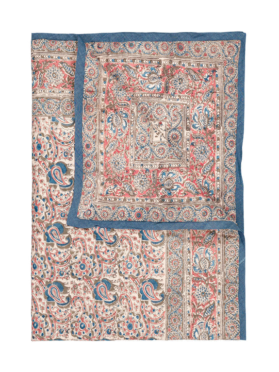 Reversible quilted blanket