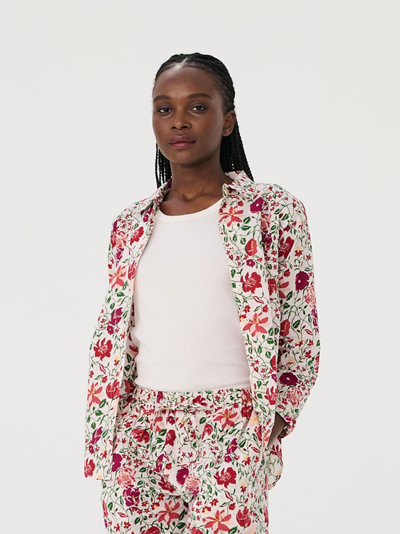 Haut De Pyjama Décontracté Femme ADMAY - Imprimé Clubbing, Col Rond, Manches Longues