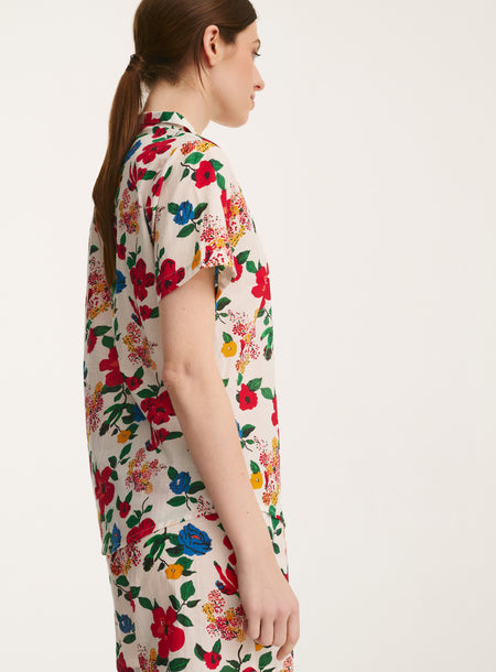 chemise_pyjama_manches_courtes_hibiscus