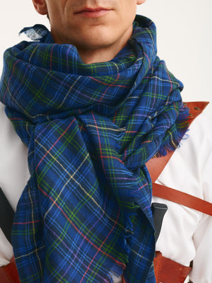 Foulard en laine en situation