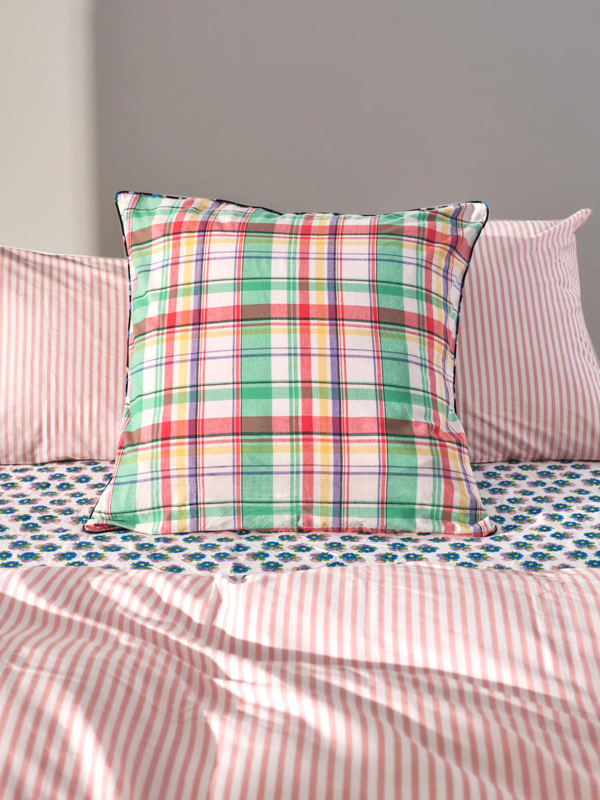 Housse de coussin reversible