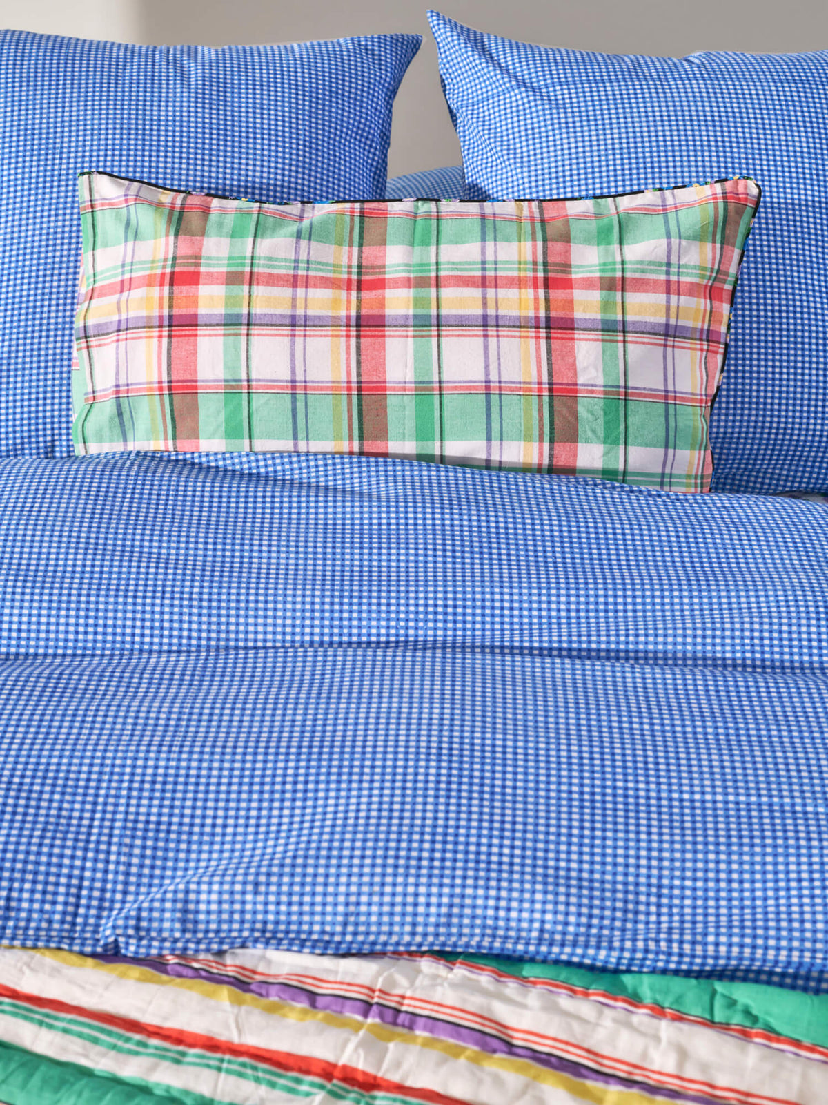 Housse de coussin reversible