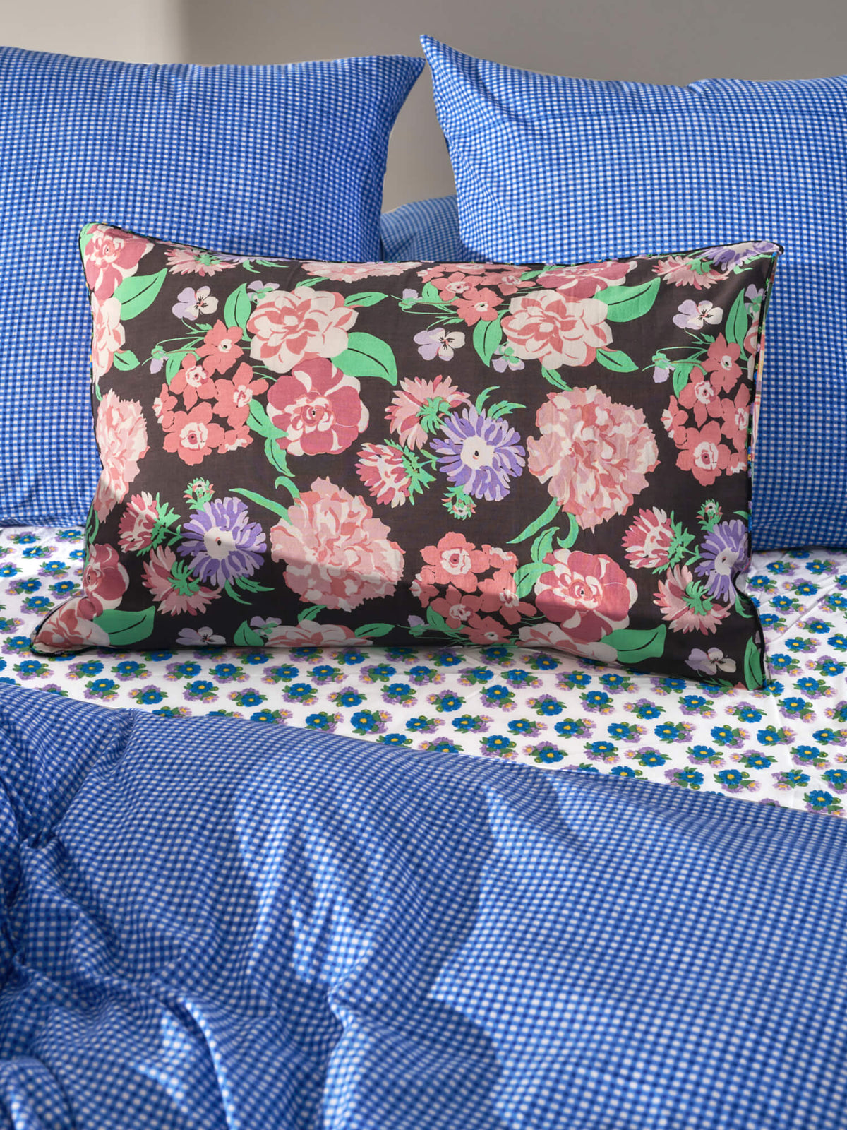 Housse de coussin reversible