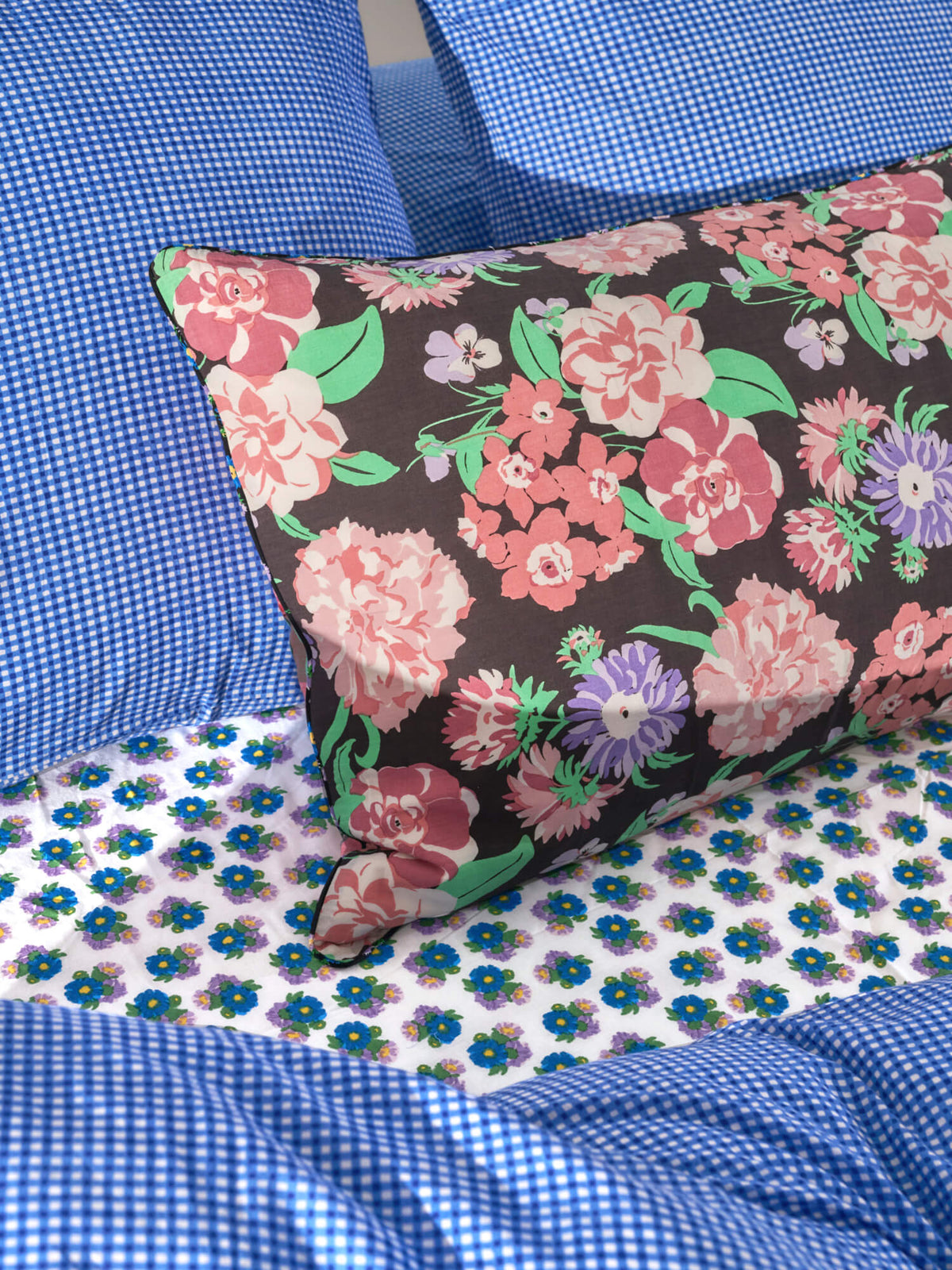 Housse de coussin reversible