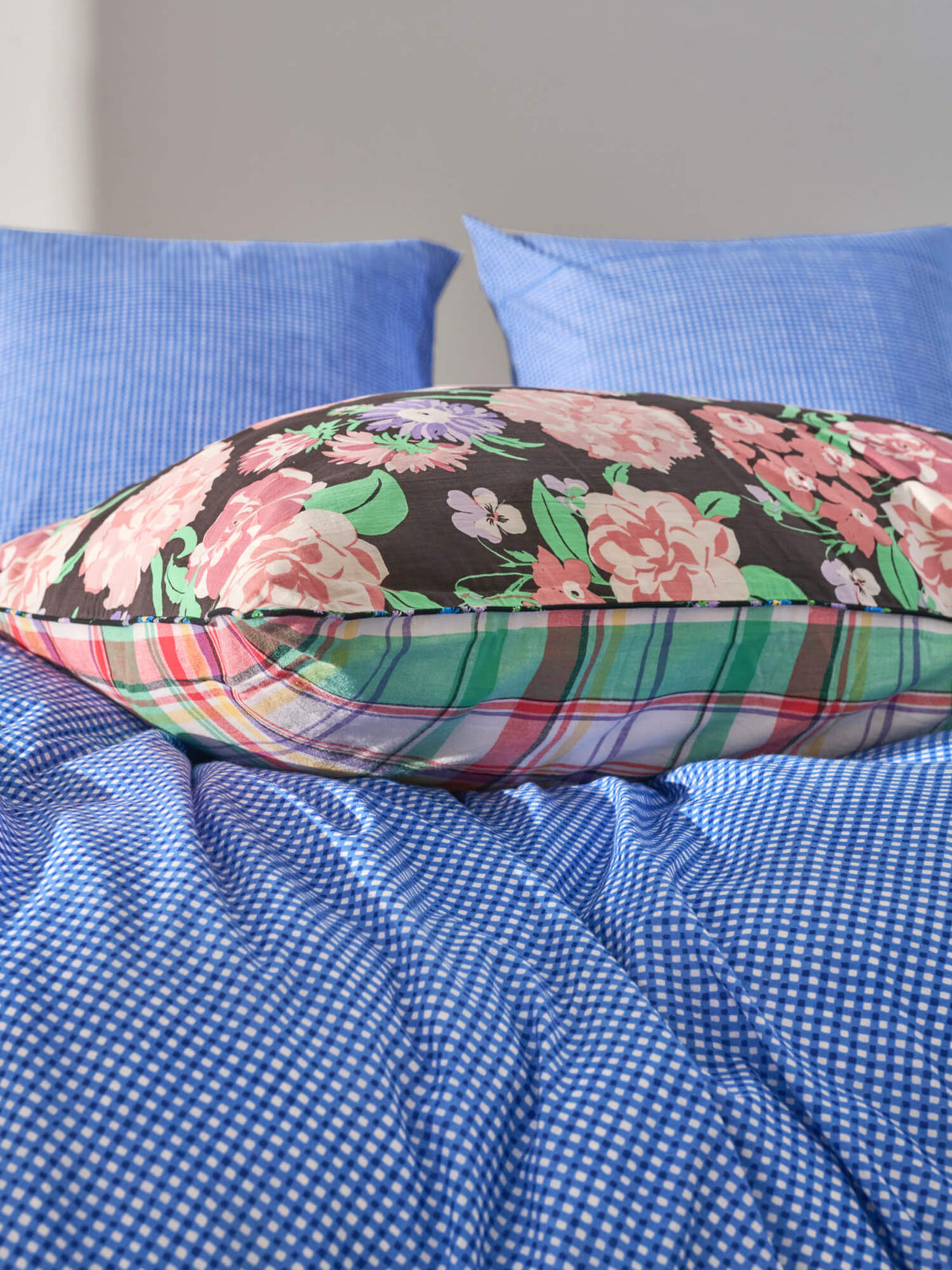 Housse de coussin reversible