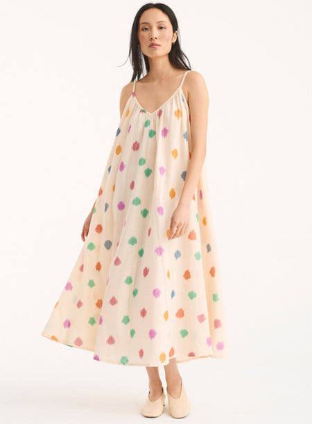 max-dress-multico-dots-ikat