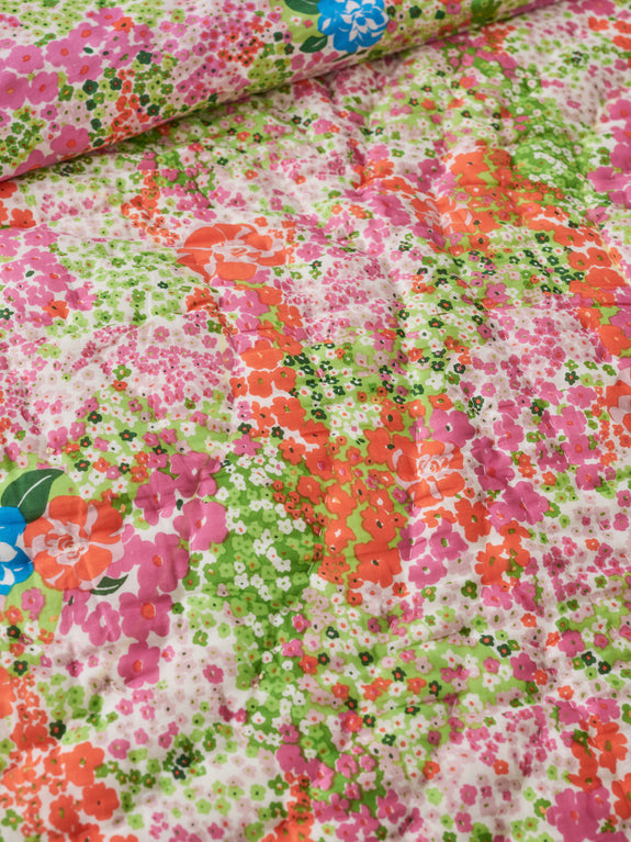 Reversible quilted blanket