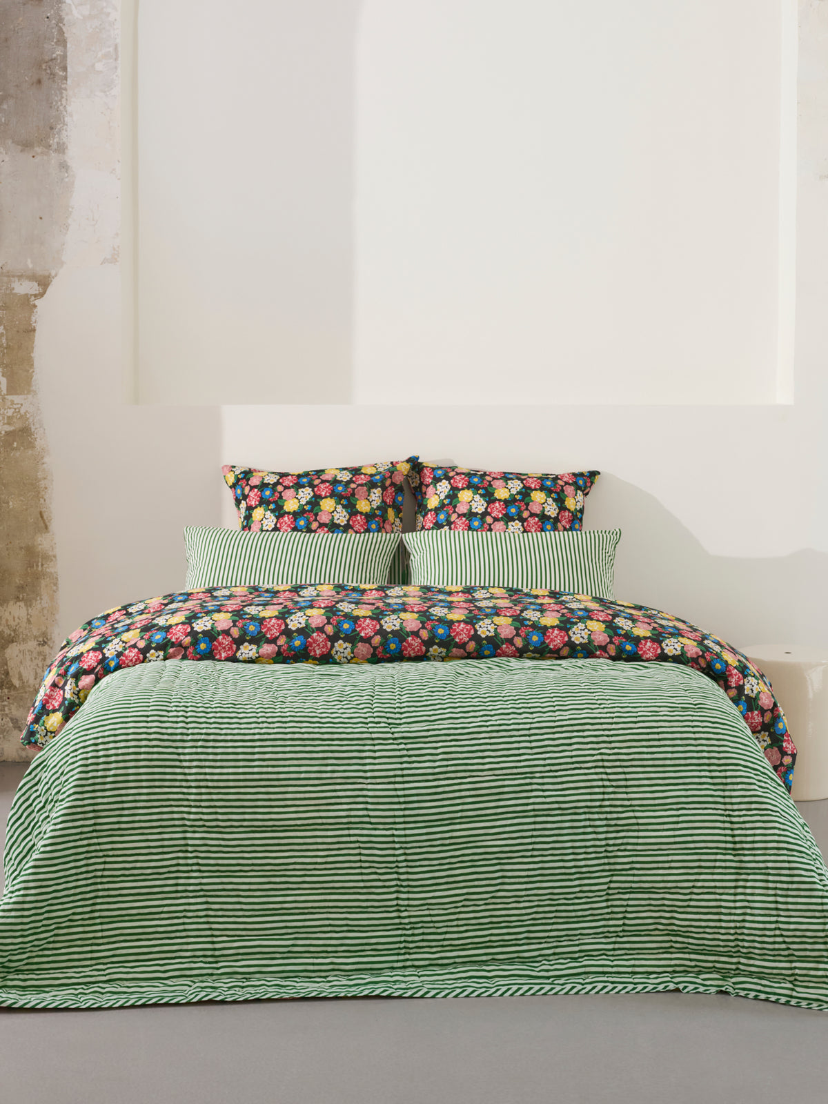 Plaid matelassé réversible