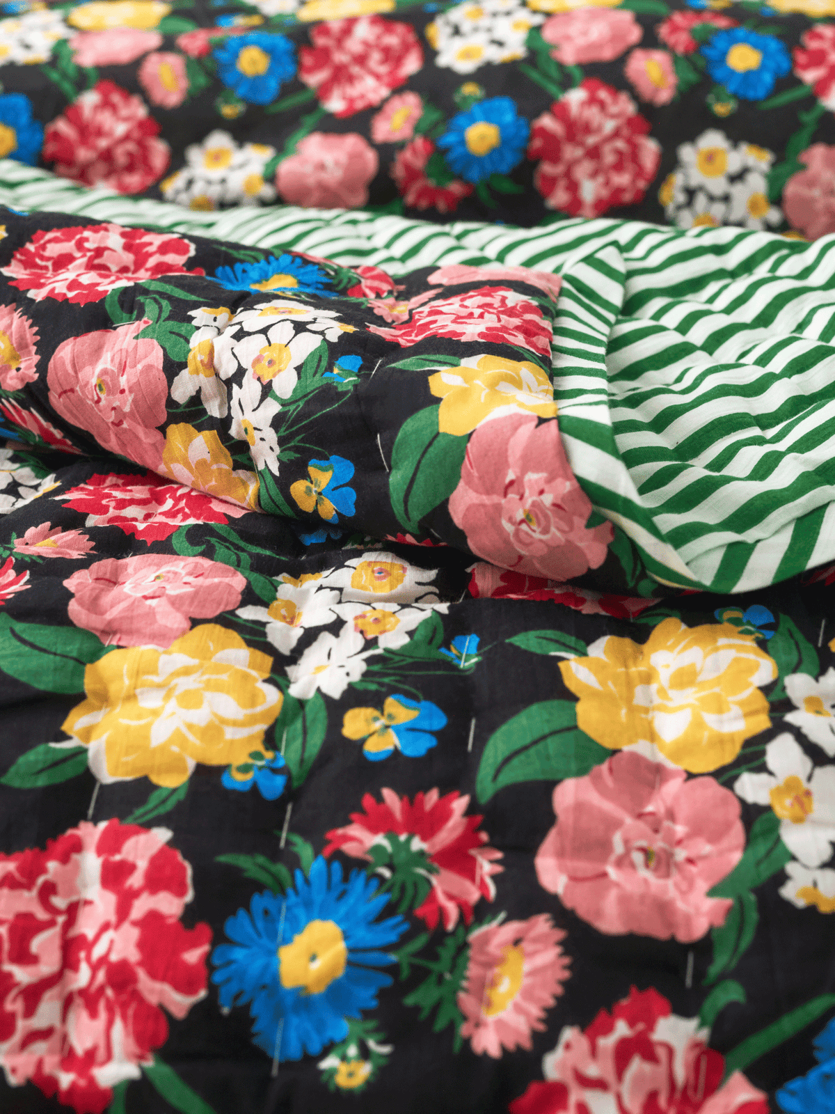 Plaid matelassé réversible