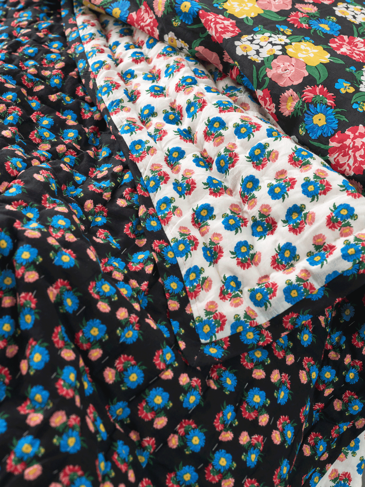 Plaid matelassé réversible