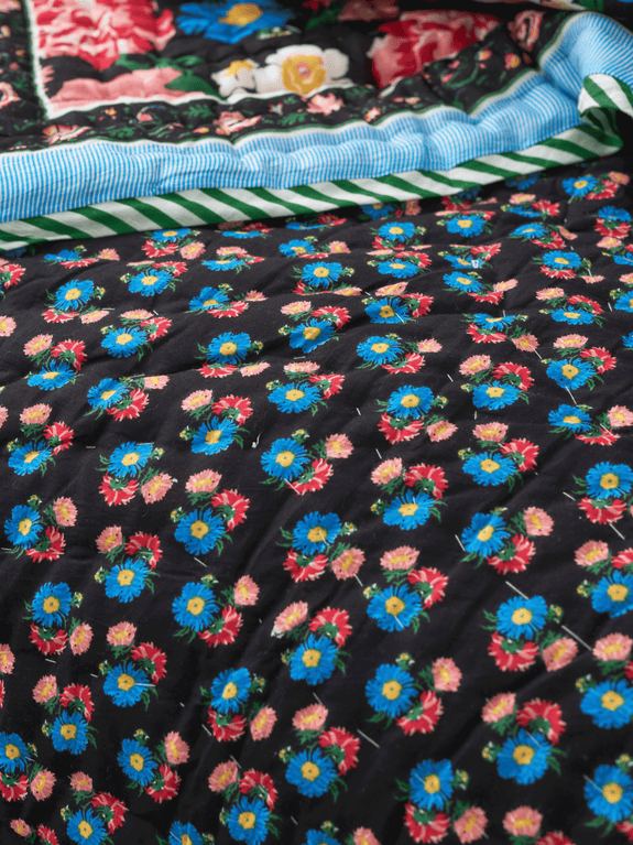 Plaid matelassé réversible