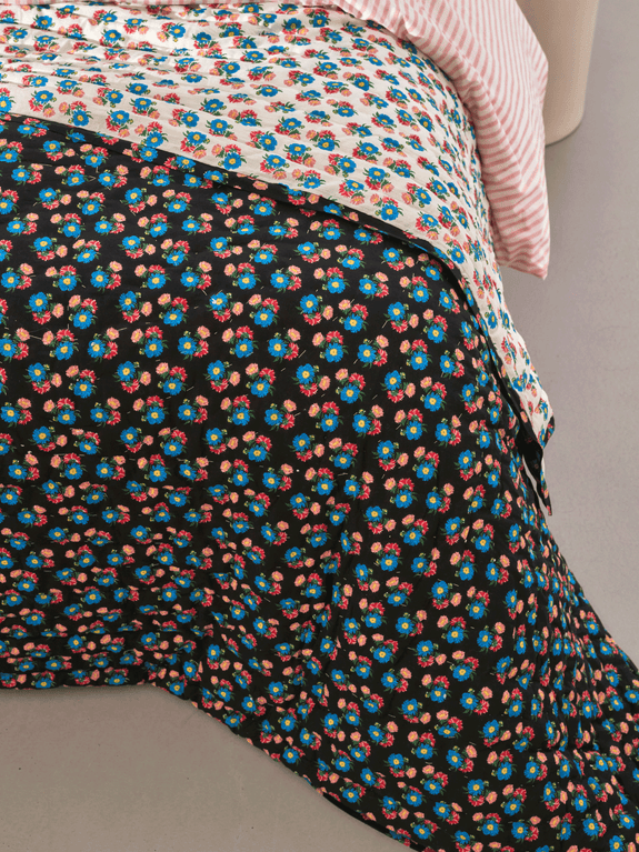 Plaid matelassé réversible