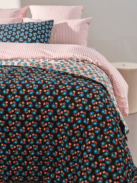 Plaid matelassé réversible