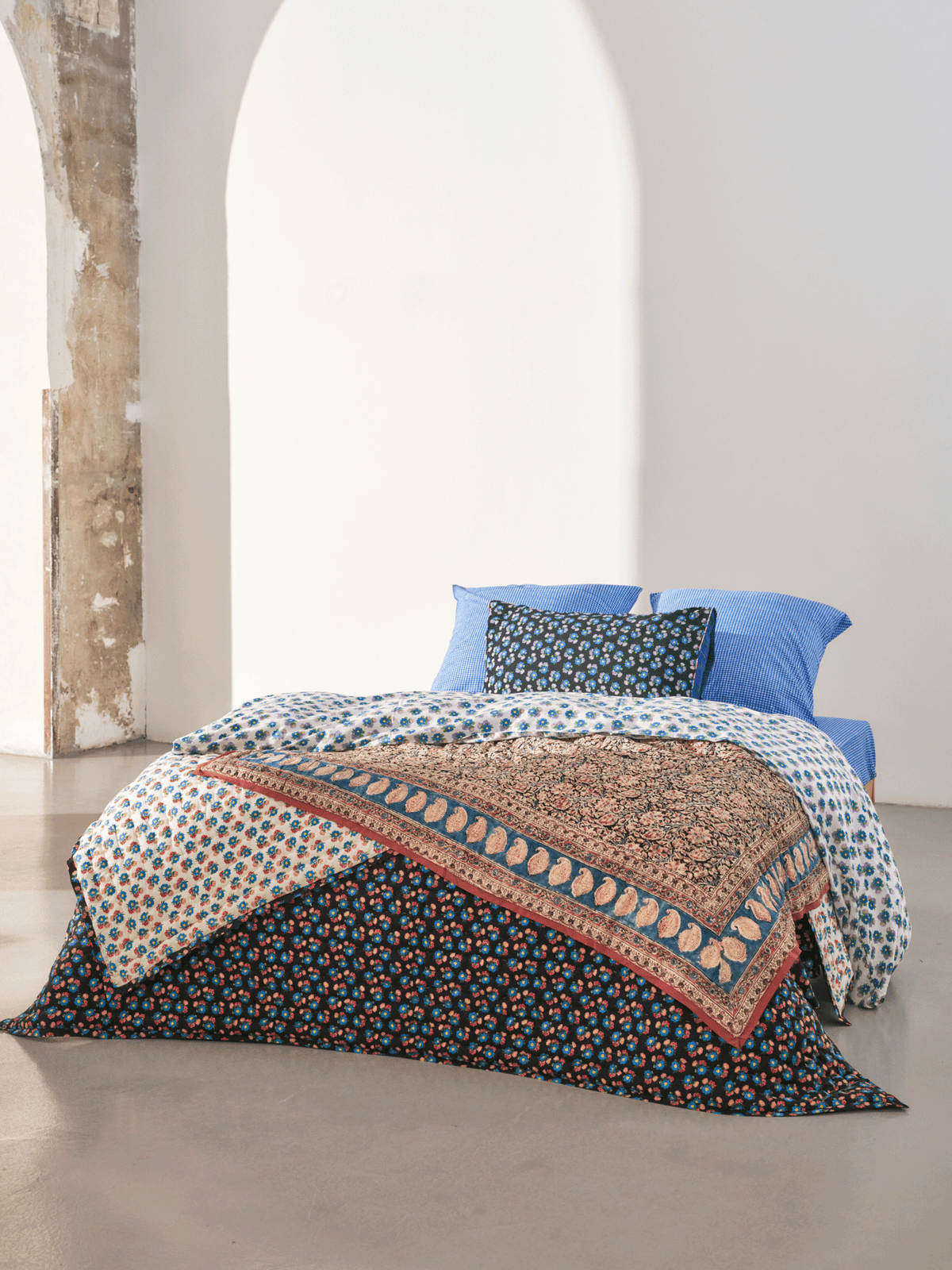 Plaid matelassé réversible