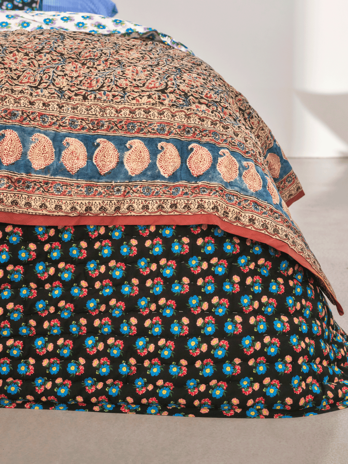 Plaid matelassé réversible