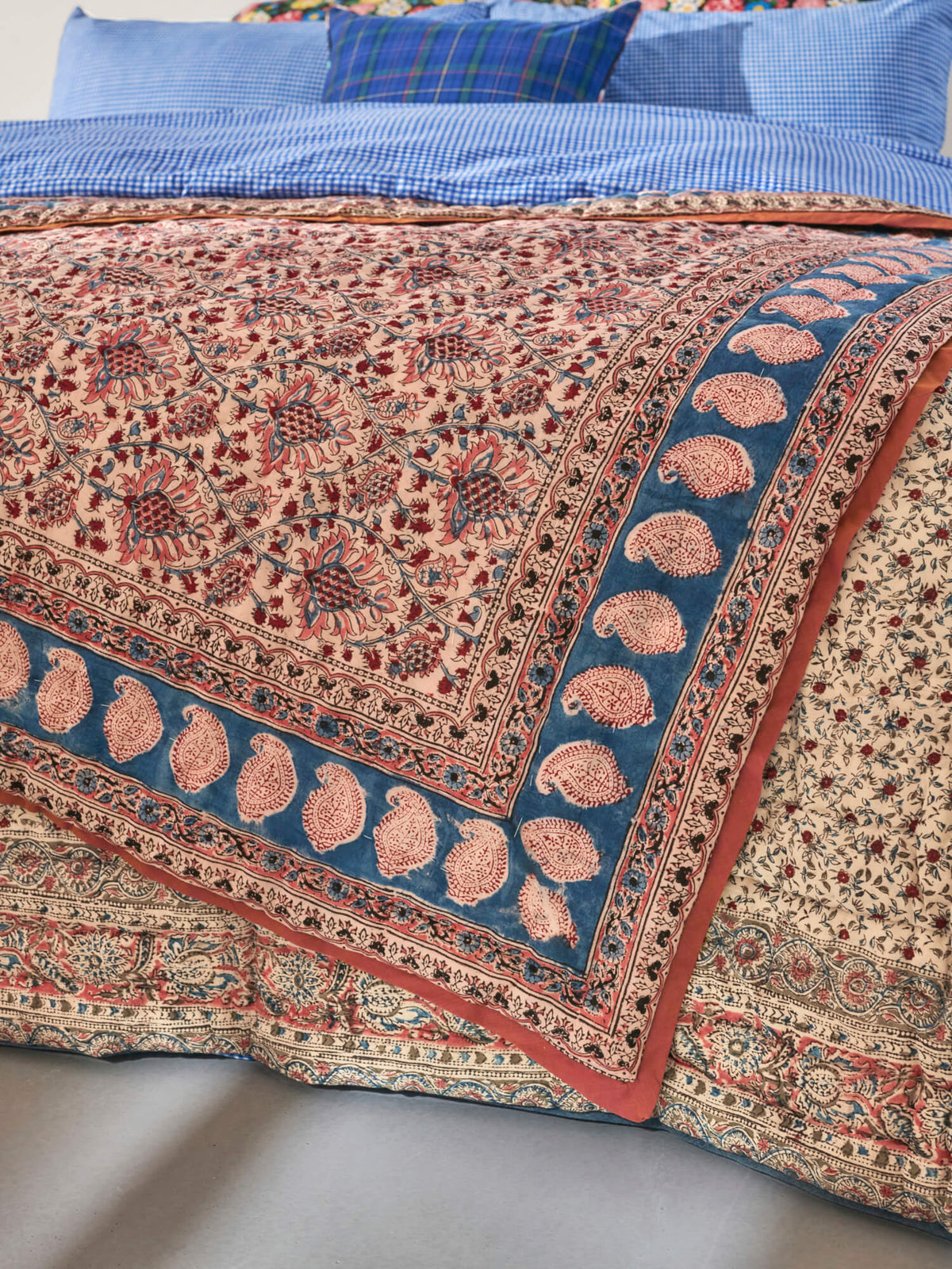 Plaid matelassé réversible