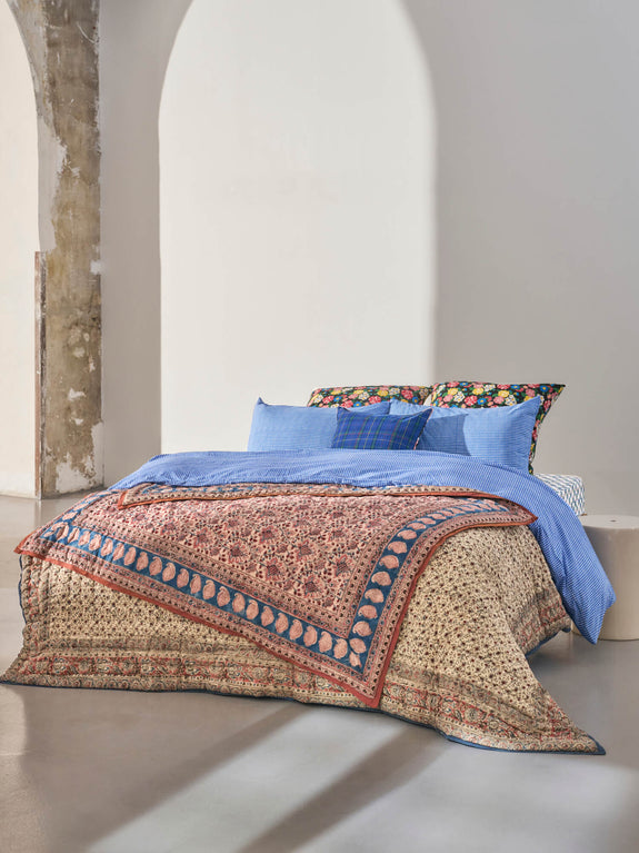 Plaid matelassé réversible