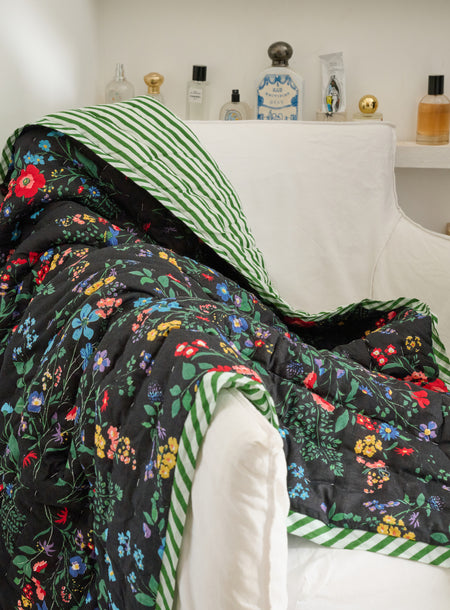 Plaid matelassé réversible