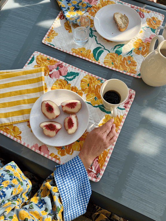 Set de table matelassé réversible
