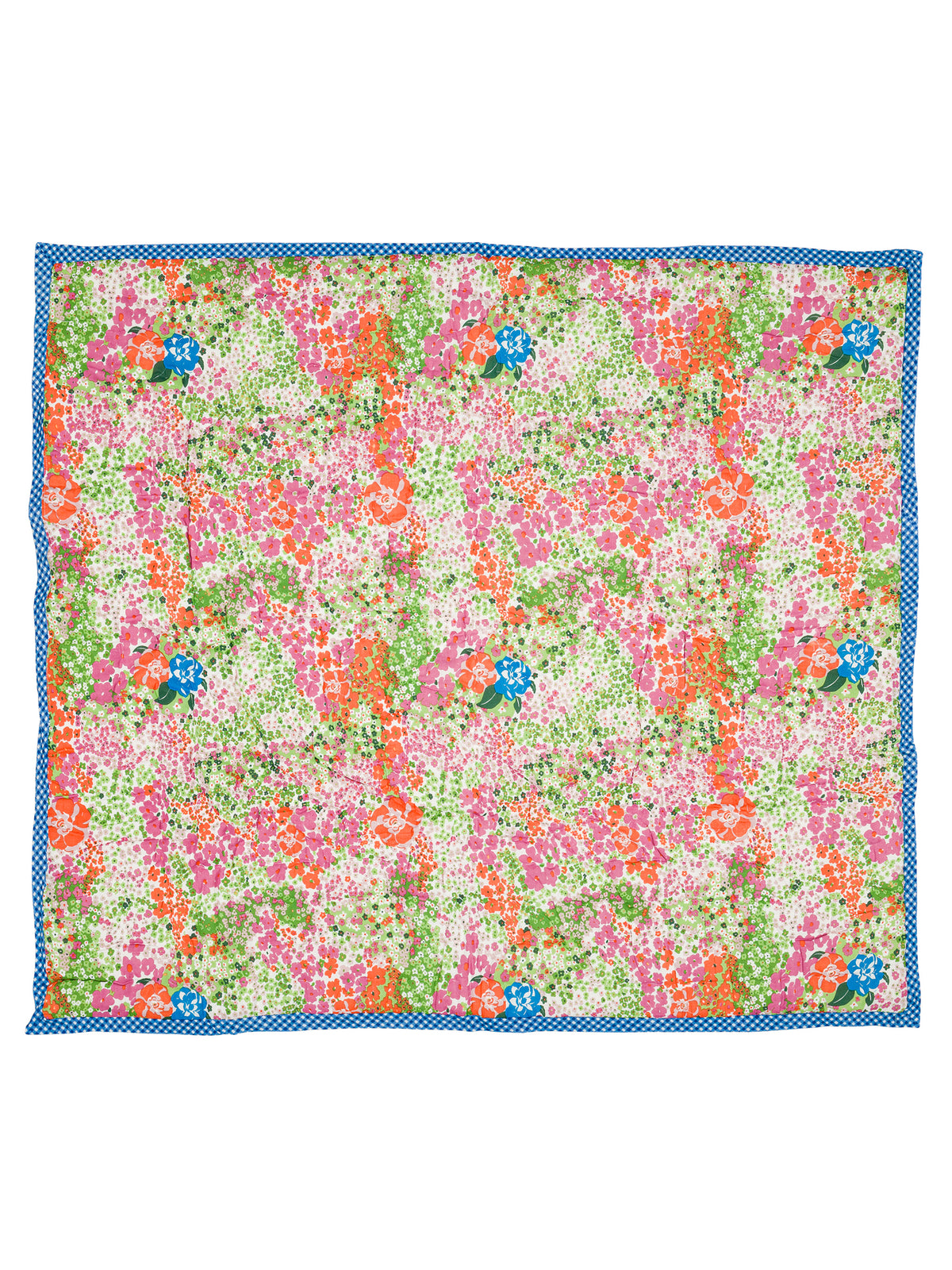 Reversible quilted play mat