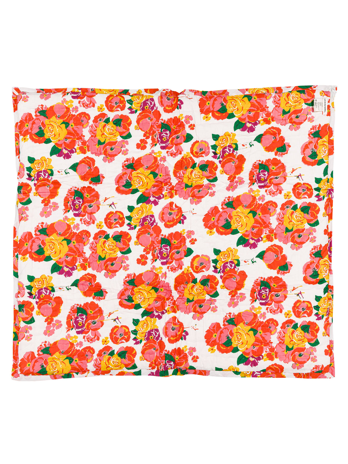 Reversible quilted play mat