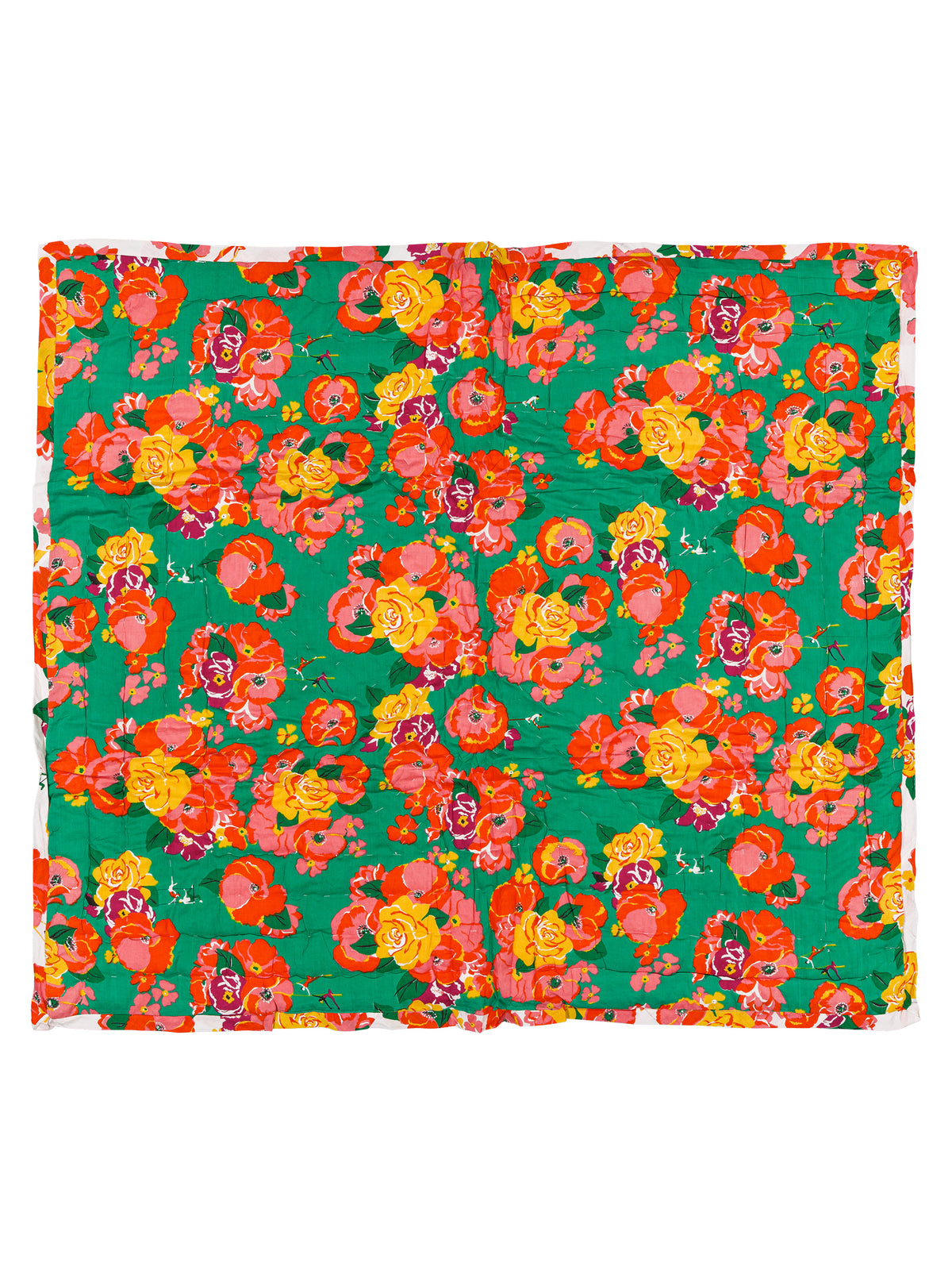 Reversible quilted play mat
