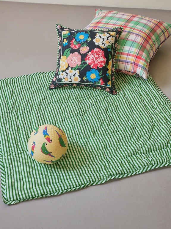 Tapis d'éveil matelassé réversible