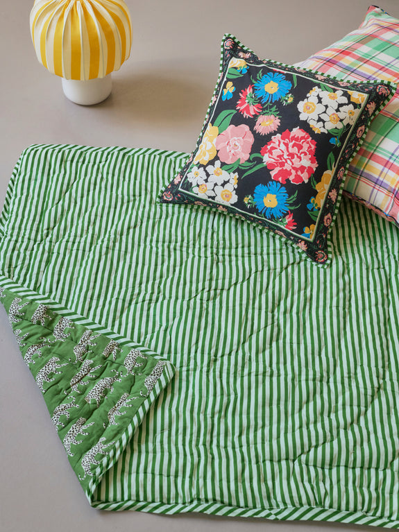 Tapis d'éveil matelassé réversible