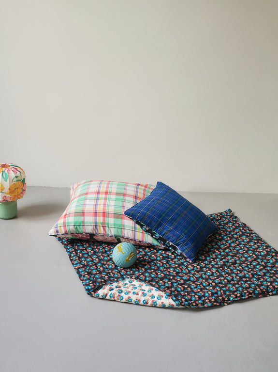 Reversible quilted play mat