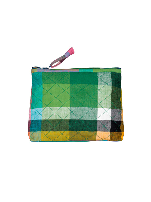 Quilted toiletry bag
