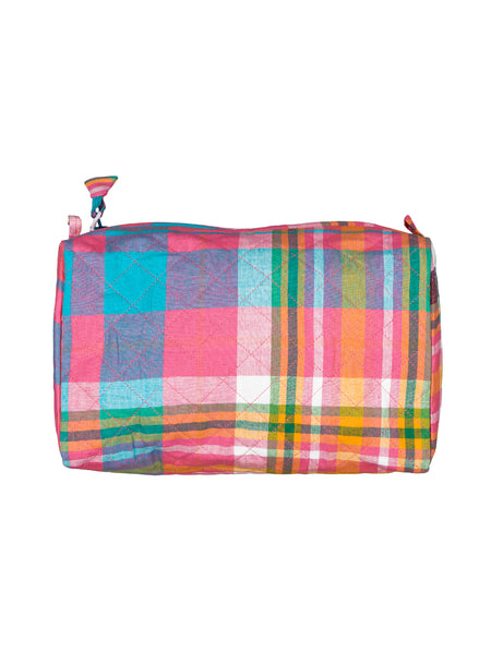 Trousse de toilette matelassée ronde