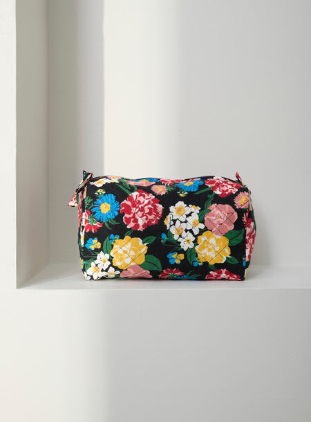 Trousse de toilette matelassée ronde