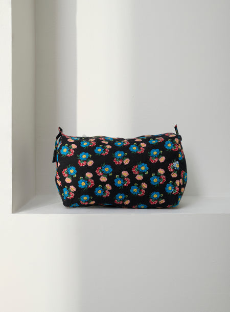 Trousse de toilette matelassée ronde