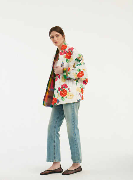 Veste matelassé réversible oversize