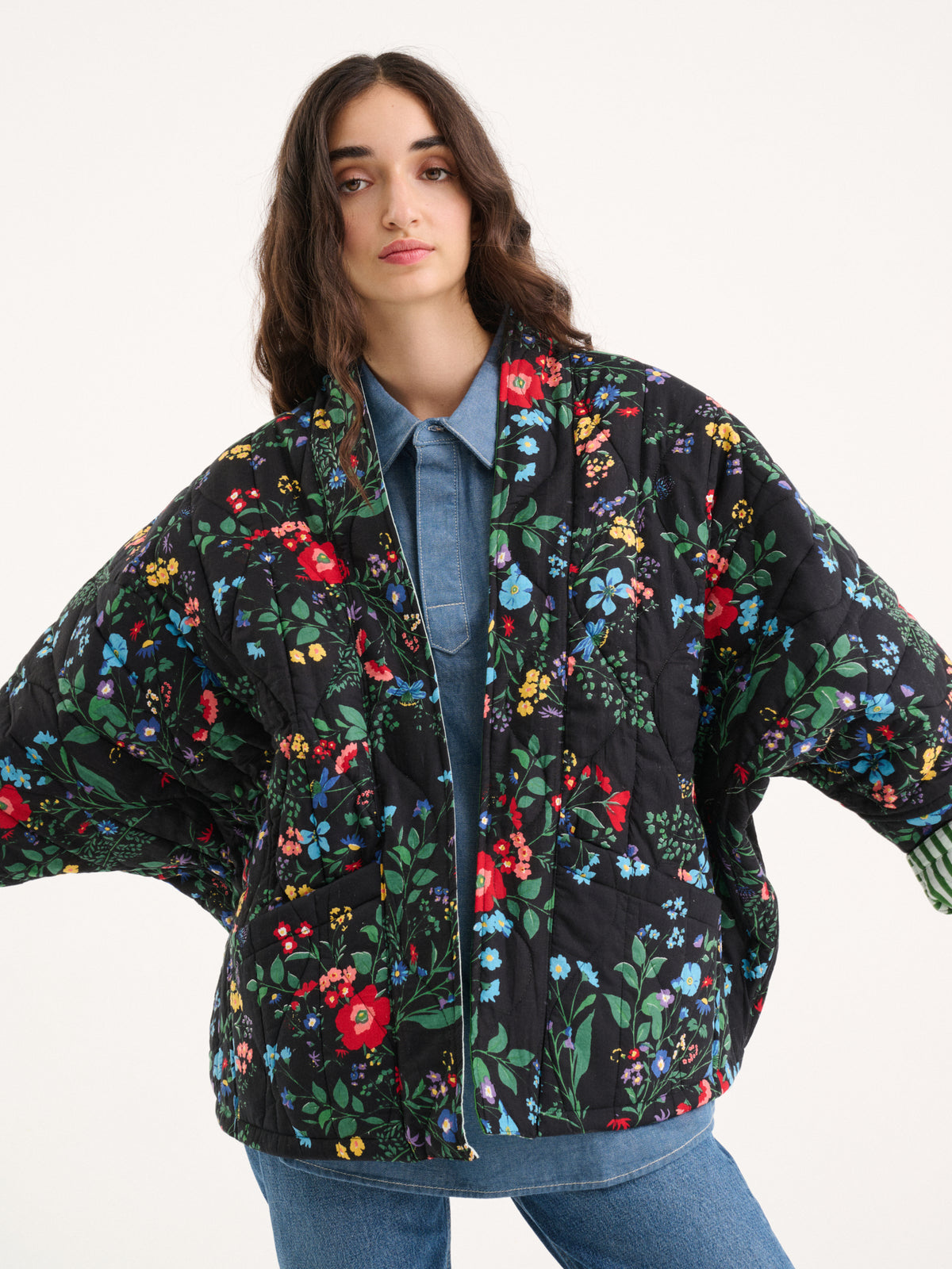 Veste matelassé réversible oversize