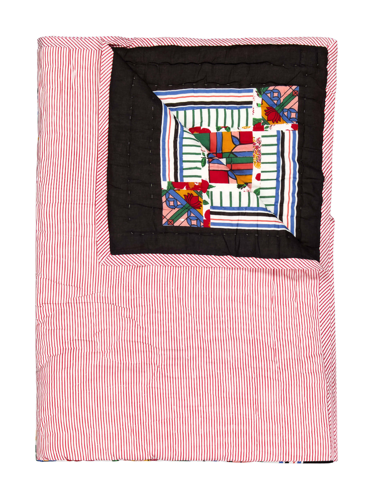 Reversible quilted play mat