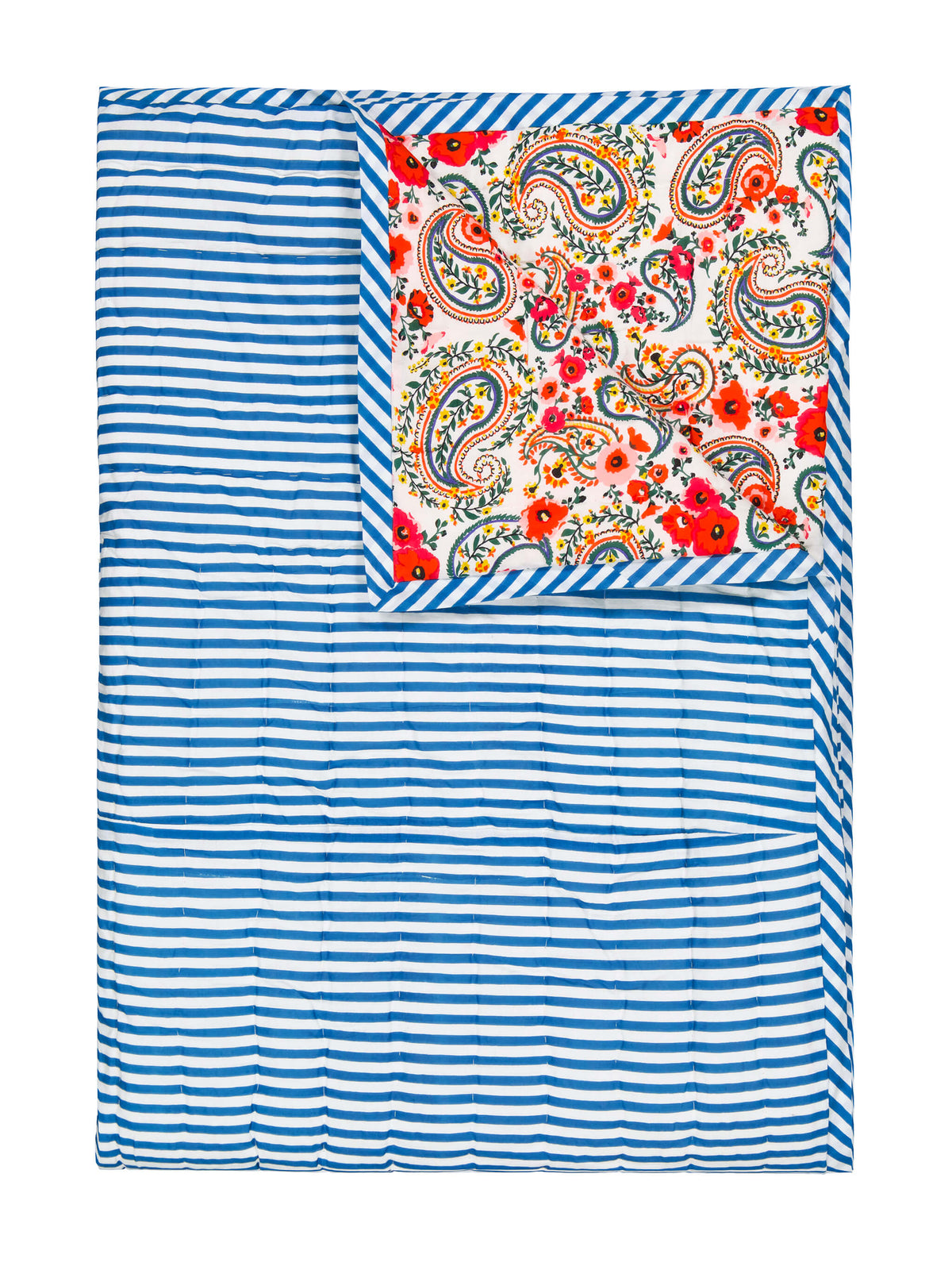 Plaid matelassé réversible